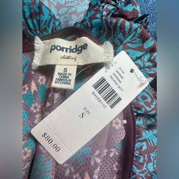 PORRIDGE BY ANTHROPOLOGIE GATHERED LACE BLOUSE - Picture 4 of 6